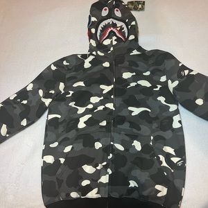 A Bathing Ape Men’s shark hoodie